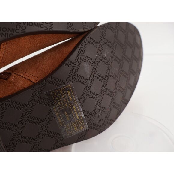 Vionic Roseland Bootie Womens Size 11 Brown Suede Leather Block Heel Boot - Picture 10 of 12